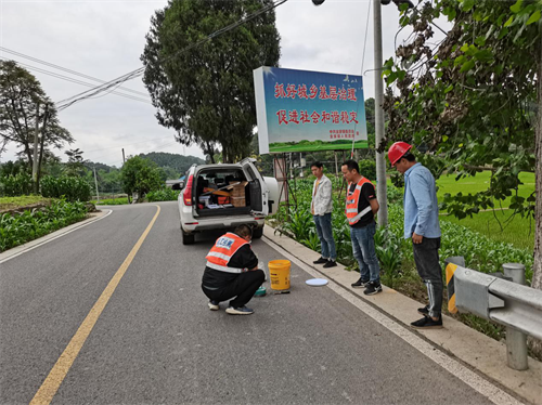 检测公司顺利完成S101线射洪段公路改建工程(西段）连接线建设工程项目交工验收现场检测